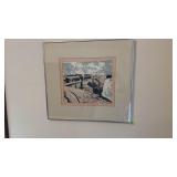 Framed Art. Signed. . 14 / 150