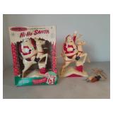 2 Paramount Hard Plastic Hi-Ho Santa / Original