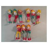 Vintage Pixie Elves. 4 In Tall
