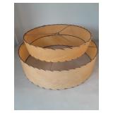 Vintage Fiberglass Light Shade 20 In Diameter.