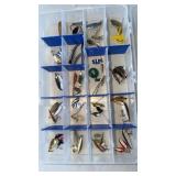 Flambeau clear fishing tackle box w/35 lures