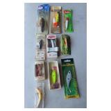 10-new fishing lures w/boxes