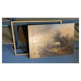 English Countryside Print. 21 x 30 Framed.