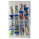 Flambeau clear fishing tackle box w/18 lures