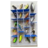 Flambeau clear fishing tackle box w/18 lures
