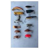 12-Wooden fishing lures
