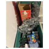 Tinsel Fiber Optic 32 In Tree, LED Christmas