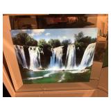 Falling Water Motion Light. Works 24 x 20 x 3
