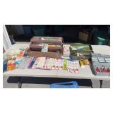 Metal tackle boxes w/variety of hooks & leaders