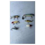 6 - vintage fishing lures with glass eyes