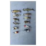 12 - vintage Fishing lures