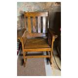 Oak Mission Style Rocking Chair