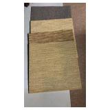12 Carpet Square samples in different colors