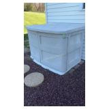 Suncast plastic storage container w/2-doors &