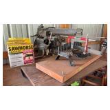 Craftsman 9' radial arm saw & miter box w/saw