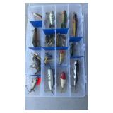 Flambeau clear fishing tackle box w/18 lures
