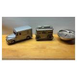 Metal Banks & Toy Armored Car 7 In long