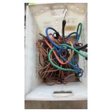 Misc lot- chain, elect trolling motor, boat