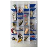 Flambeau clear fishing tackle box w/24 lures