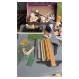 Small drafting tools & misc desk items