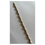 14K Gold Mystic Topaz Bracelet