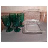 Princess House Fantasia Goblets & Casseroles