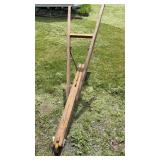 Single row furrowing plow