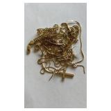 14K Gold broken necklaces & bracelet.   19.5 grams