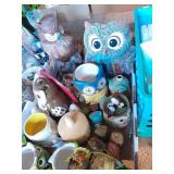 Owl Collectorï¿½s Dream. Stuffed, Ceramic, Metal