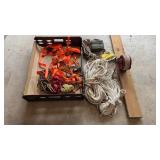 Various rope & ratchet straps