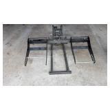 Hydraulic lawn mower lift, foot operated, works