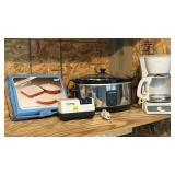 Mr. Coffee coffee maker, Crockpot & Knife