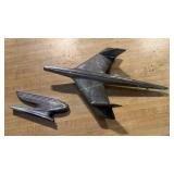 Vintage Bel Air Hood Ornament & other