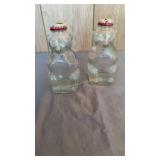 Snow Crest Bank Bottle Bears. 7 In Tall