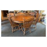Oak Table & 6 Chairs