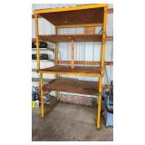 Steel 7ft high storage rack 4ft wide x 37'deep