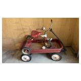 Road Master Childï¿½s Tricycle & Metal Wagon