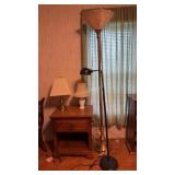 2 Table Lamps. Tallest is 20 In Tall & Floor Lamps