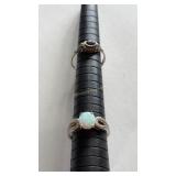 Sterling Amethyst & Opal Rings