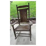 Rush seat & back  rocking chair