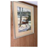 Water Color by William Ogle. 28 x 21 Framed
