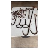 steel meat hanging hooks & kettle lifting hooks