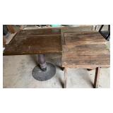 Wooden work tables - 2 (17 26) & 1- (26 x 28)