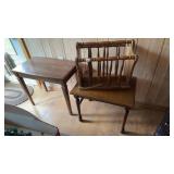 Piano Bench, Small Table, Magazine Rack