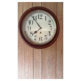 Ansonia Wall Clock / Key. 16 In Dia.