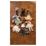 Teddy Bears & Dolls. Ty, Boyds, One Hand Made