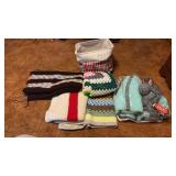 Hand Made Throws & Some Unfinished / Yarn