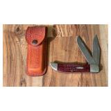 Case XX Knife 6265 in Leather Case,  5.5 In Long