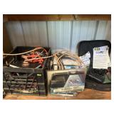 2-sets of battery jumper cables, battery charger &