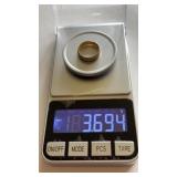 14K Gold Wedding Band. 3.69 grams